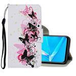 For OPPO A1K Colored Drawing Pattern Horizontal Flip Leather Case with Holder & Card Slots & Wallet(Butterfly)