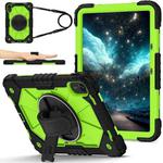 For Xiaomi Redmi Pad 2 11 2025 Contrast Color Robot Silicone Hybrid PC Tablet Case(Black Yellow Green)