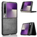 For Huawei Pura X Crocodile Texture Back Cover Phone Case(Black)