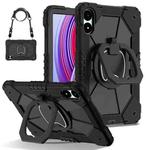 For Xiaomi Redmi Pad Pro 12.1 Contrast Color Robot Silicone Hybrid PC Tablet Case(Black)