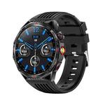 HT28 1.85 inch Silicone Strap IP68 Waterproof Smart Watch, Support Sleep Monitoring(Black)