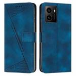 For HMD Pulse Pro Dream Triangle Leather Phone Case with Long  Lanyard(Blue)