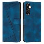 For Samsung Galaxy F16 / M16 5G Dream Triangle Leather Phone Case with Long  Lanyard(Blue)