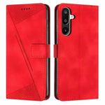 For Samsung Galaxy F16 / M16 5G Dream Triangle Leather Phone Case with Long  Lanyard(Red)