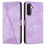 For Samsung Galaxy F16 / M16 5G Dream Triangle Leather Phone Case with Long  Lanyard(Purple)