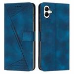 For Samsung Galaxy A07 4G Dream Triangle Leather Phone Case with Lanyard(Blue)