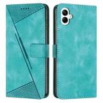 For Samsung Galaxy A07 4G Dream Triangle Leather Phone Case with Lanyard(Green)