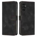 For Samsung Galaxy A17 / A26 5G Dream Triangle Leather Phone Case with Lanyard(Black)
