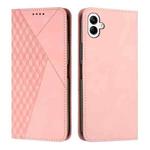 For Samsung Galaxy A07 4G Diamond Splicing Skin Feel Magnetic Leather Phone Case(Rose Gold)