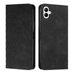 For Samsung Galaxy A07 4G Diamond Splicing Skin Feel Magnetic Leather Phone Case(Black)
