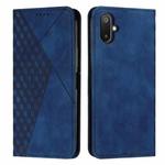 For Samsung Galaxy F06 5G / M06 5G Diamond Splicing Skin Feel Magnetic Leather Phone Case(Blue)