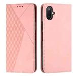 For Samsung Galaxy F06 5G / M06 5G Diamond Splicing Skin Feel Magnetic Leather Phone Case(Rose Gold)