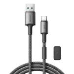 JOYROOM S-A50 3A 480Mbps Fast Charging Data Cable, USB-A to Type-C Cable, Length: 1.2m(Dark Gray)