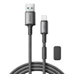 JOYROOM S-A50 3A 480Mbps Fast Charging Data Cable, USB-A to 8 Pin Cable, Length: 1.2m(Dark Gray)