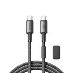 JOYROOM S-A50 3A 480Mbps Fast Charging Data Cable, Type-C to Type-C Cable, Length: 1.2m(Dark Gray)