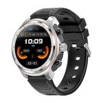 LC19 1.53 inch 2 in 1 Bluetooth Earphone IP67 Waterproof Smart Watch, Support Sleep Monitoring(Black Silver)