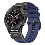 For Garmin Fenix 7 Fluororubber Quick Release Watch Band(Blue)