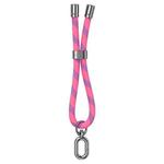 USAMS ZB317 Anti-lost Adjustable Phone Wrist Rope(Pink+Dark Purple)