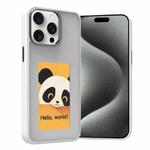 For iPhone 15 Pro Max Four-Color E-ink Screen NFC DIY Phone Case(White)