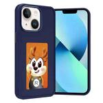 For iPhone 14 / 13 Four-Color E-ink Screen NFC DIY Phone Case(Blue)