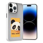 For iPhone 14 Pro Four-Color E-ink Screen NFC DIY Phone Case(White)