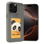 For iPhone 16 Pro Max Four-Color E-ink Screen NFC DIY Phone Case(Grey)