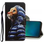 For Vivo V17 Pro 3D Colored Drawing Horizontal Flip PU Leather Case with Holder & Card Slots & Wallet(Down Jacket Cat)