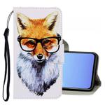 For Vivo V17 / V19 (Indonesia) 3D Colored Drawing Horizontal Flip PU Leather Case with Holder & Card Slots & Wallet(Fox)