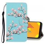 For Vivo Y11 (2019) 3D Colored Drawing Horizontal Flip PU Leather Case with Holder & Card Slots & Wallet(Magnolia)