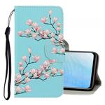 For Vivo Y19 3D Colored Drawing Horizontal Flip PU Leather Case with Holder & Card Slots & Wallet(Magnolia)