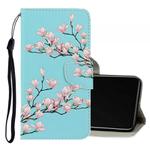 For Vivo Y50 / Y30 3D Colored Drawing Horizontal Flip PU Leather Case with Holder & Card Slots & Wallet(Magnolia)