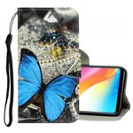 For Vivo Y91 / Y95 / Y91i 3D Colored Drawing Horizontal Flip PU Leather Case with Holder & Card Slots & Wallet(A Butterfly)