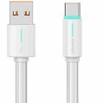 USAMS SJ732 1m 3A USB to Type-C Bicolor Design Fast Charging Cable(White)