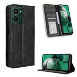 For HMD Pulse Pro / Pulse / Pulse+ Magnetic Buckle Retro Texture Leather Phone Case(Black)