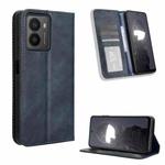 For HMD Fusion 5G Magnetic Buckle Retro Texture Leather Phone Case(Blue)