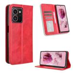 For HMD Skyline Magnetic Buckle Retro Texture Leather Phone Case(Red)