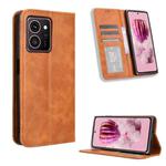 For HMD Skyline Magnetic Buckle Retro Texture Leather Phone Case(Brown)