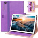 For Huawei Enjoy Tablet 2 10.1 inch Business Retro Texture Horizontal Flip Leather Case with Holder & Card Slots & Hand Strap(Purple)