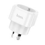 hoco AC20C AU Plug To EU Plug Power Adapter Travel Charger(White)