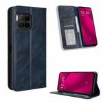 For T-Mobile Revvl 7 Pro 5G Magnetic Buckle Retro Texture Leather Phone Case(Blue)