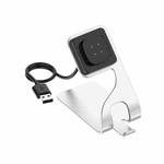 For Google Pixel Watch 3 41 / 45mm Rotatable Smart Watch Fast Charger Metal Dock Charger Holder(Silver)