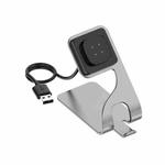 For Google Pixel Watch 3 41 / 45mm Rotatable Smart Watch Fast Charger Metal Dock Charger Holder(Grey)
