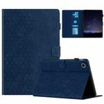 For Huawei MatePad T10 / T10S Honeycomb Embossed Leather Tablet Case(Blue)