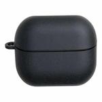 For Samsung Galaxy Buds3 / 3 Pro Solid Color PC Frosted Earphone Protective Case(Black)