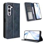 For Fujitsu Arrows Alpha F-51F Magnetic Buckle Retro Texture Leather Phone Case(Blue)