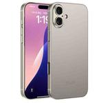 For iPhone 16 Plus GKK AG Craft Skin Feel Full Coverage Phone Case(Titanium Grey)