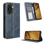 For Redmi A5 4G 173.3mm Magnetic Buckle Retro Texture Leather Phone Case(Blue)