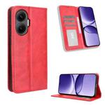 For Redmi Turbo 4 Pro 5G Magnetic Buckle Retro Texture Leather Phone Case(Red)