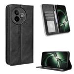 For Redmi K80 Ultra Magnetic Buckle Retro Texture Leather Phone Case(Black)