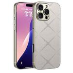 For iPhone 16 Pro Max GKK Asterism Metal Paint Skin Feel Leather Full Coverage Phone Case(Titanium Grey)